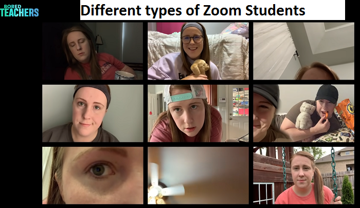 Students on Zoom